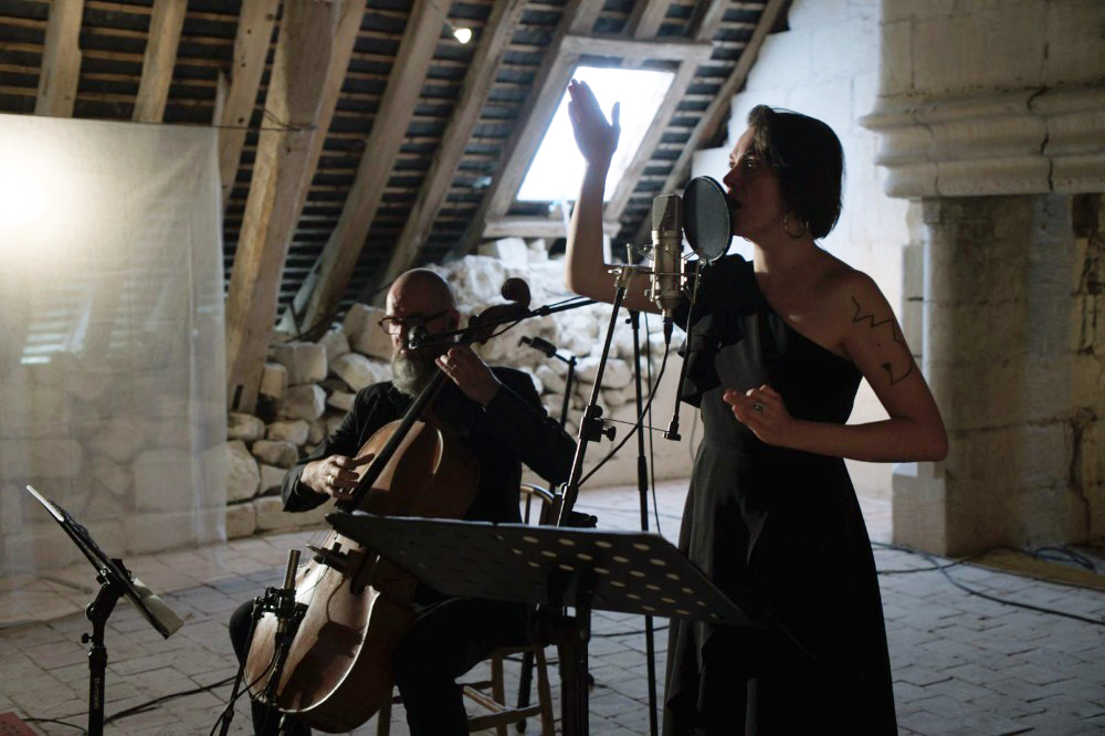 Pierre et Mélodie en séance de travail.