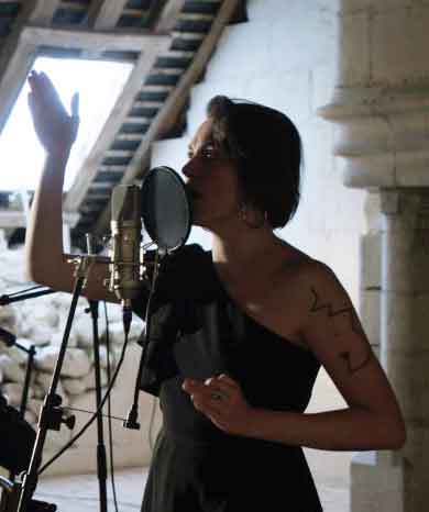 Pierre et Mélodie en séance de travail.